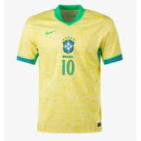 Pánský Fotbalový dres Brazílie Rodrygo Goes #10 Copa America 2024 Domácí Krátký Rukáv